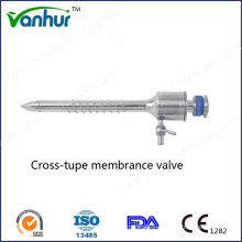 Laparoscopy Instruments 5mm Cross-Type Membrance Valve Trocar